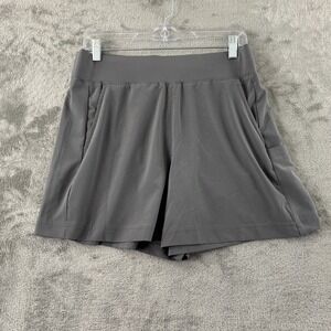 Columbia Anytime Flex Short Womens M City Grey‎ 5" Inseam Pockets Regular Fit